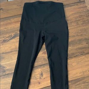 Active high panel maternity leggings